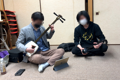 ほうがくのわ 和楽器FAN交流会 2023年2月度スタジオ開放DAY 津軽三味線とオタマトーンの合奏